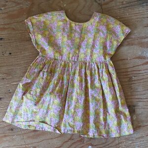 Floral Pink and Yellow Dress